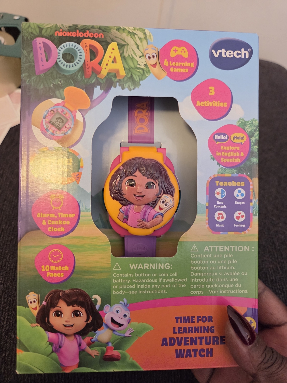 VTech Dora Kids Adventure Watch - Purple & Yellow